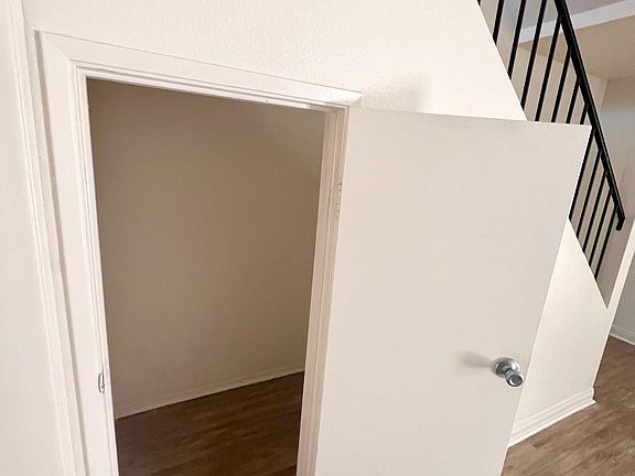 storage underneath stairs