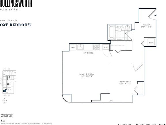 2nd image of 70 W 37th St APT 1006