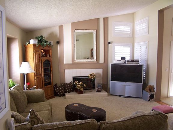 Living Room With Fireplace