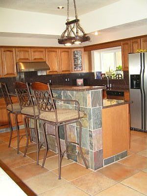 kitchen with island