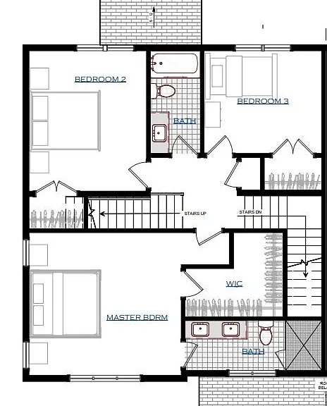 Floor Plans 2nd Floor Left Side Unit