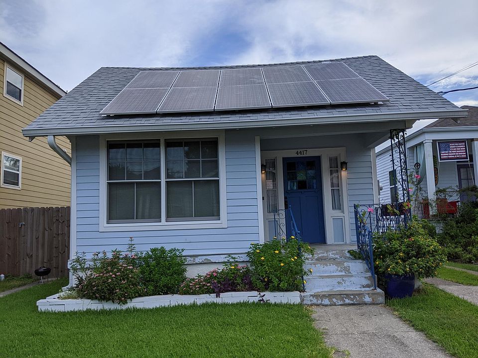 Exterior w solar panels