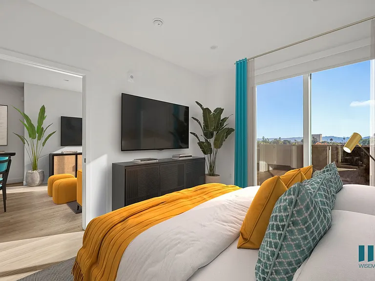 Bedroom with Patio - Cedar Floor Plan
