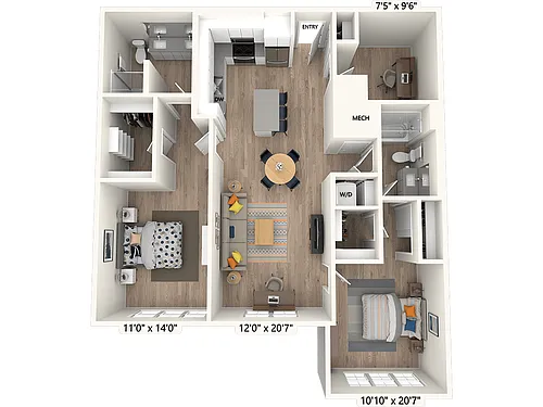 Floor plan BM-08D-Scheme II