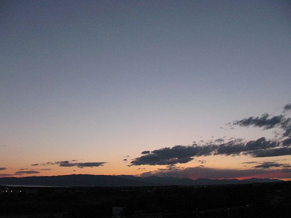 Valley/Lake Sunset View