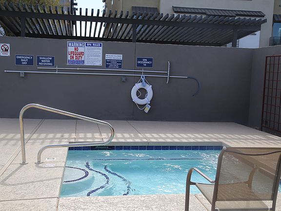 Spa by the pool....