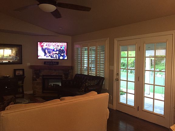 Fireplace, fan lofted