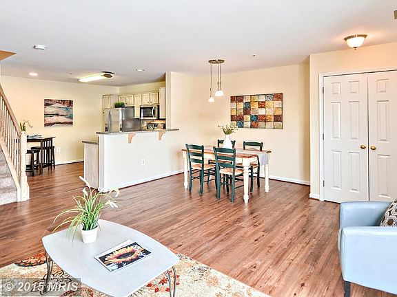 Bright living room with laminate flooring