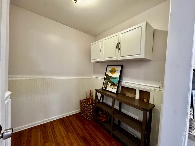 Laundry room right off kitchen.