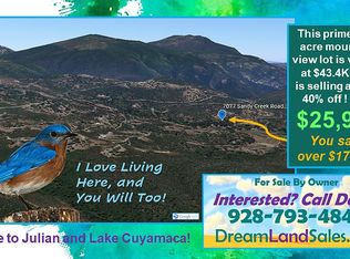 7077 Sandy Crk, Julian, CA 92036