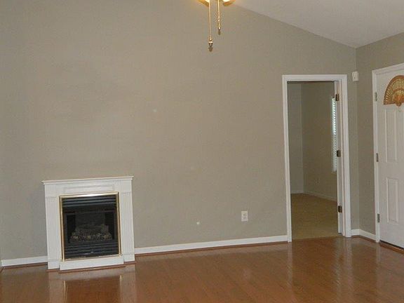 Gas fireplace & door to MBR