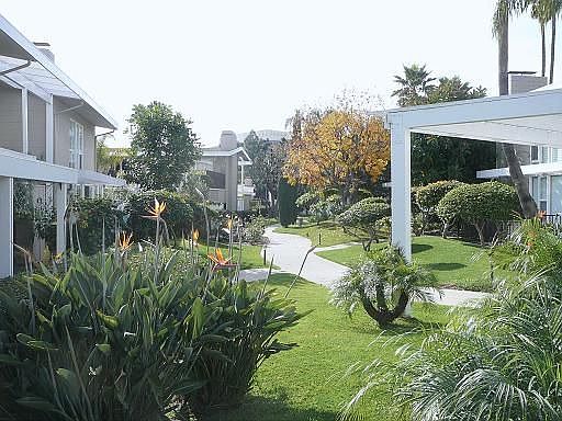 Peaceful garden walk way to your new home.