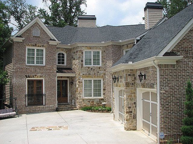 gorgeous stone and brick home