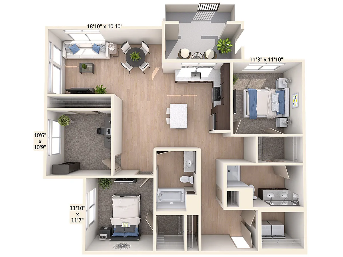 Floor plan B16-D-Esp