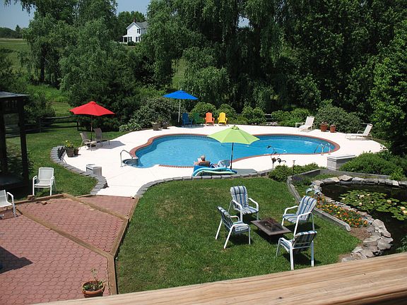 In ground pool with