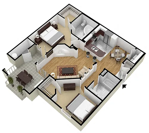 Floor plan Rutherford