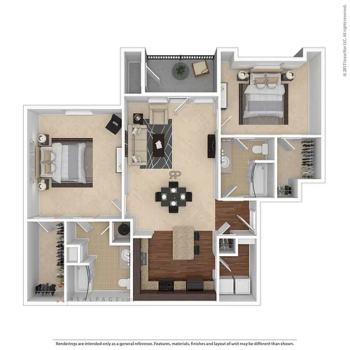 Floor plan 2 Bedroom Craftsman Premier