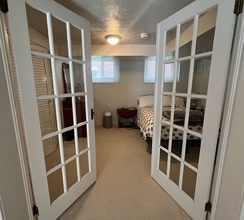 Bedroom with French Doors.