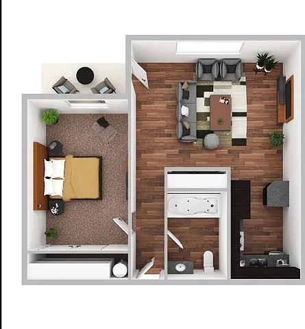 1 Bedroom 1 bath 1 Bedroom 1 bath