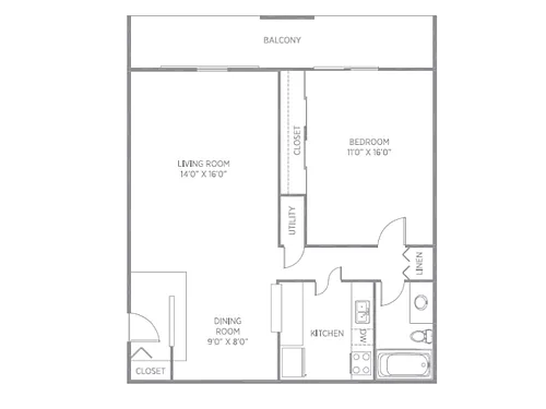 Floor plan 1C