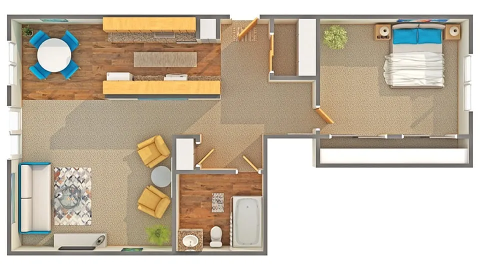 Floor plan Hall - The Blvd