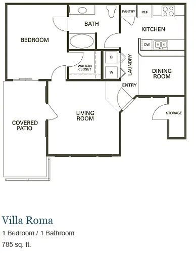 Floor plan Villa Roma