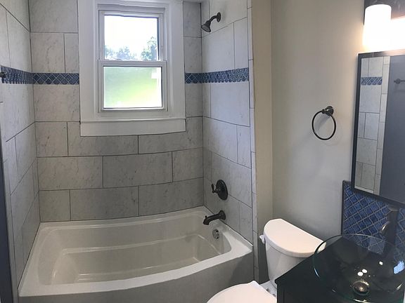 Beautiful renovated bathroom.