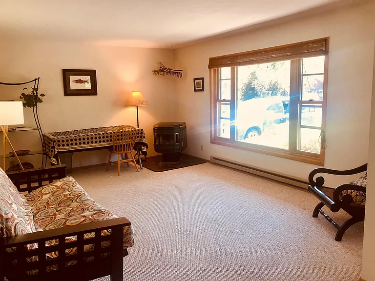Front living room with big south facing window.
