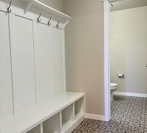 DOWNSTAIRS HALF BATH AND MUDROOM