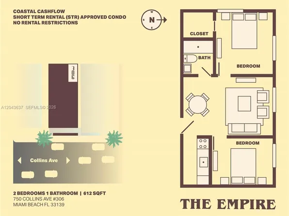 750 Collins Ave APT 306, Miami Beach, FL 33139