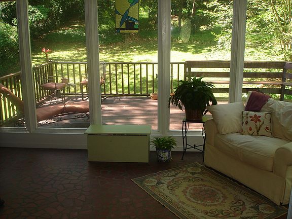 Florida room overlooks spacious 