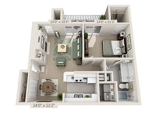 Floor plan The Telfair