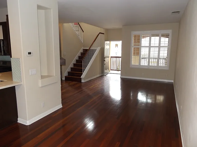 Living room looking towards front entry