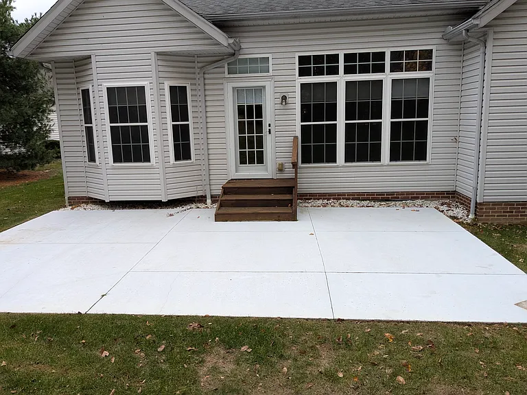 Large patio off back of Villa