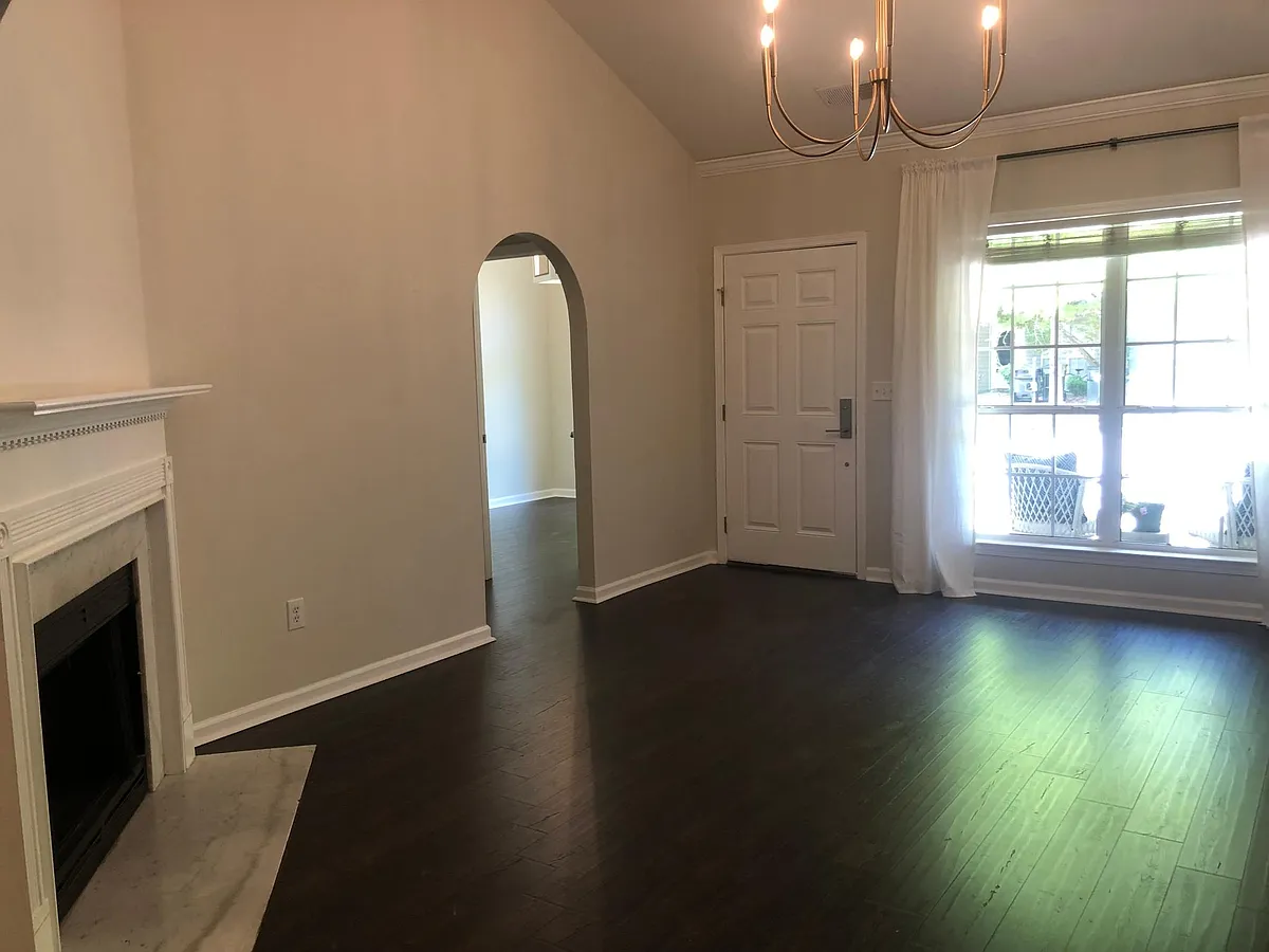 Living Room with Working Fireplace - 423 Midridge Ln