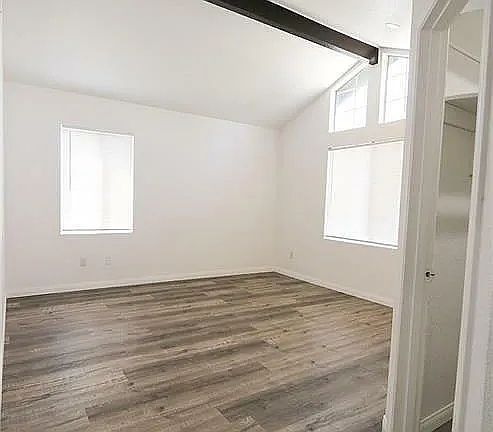 Large bedroom with walk-in closet