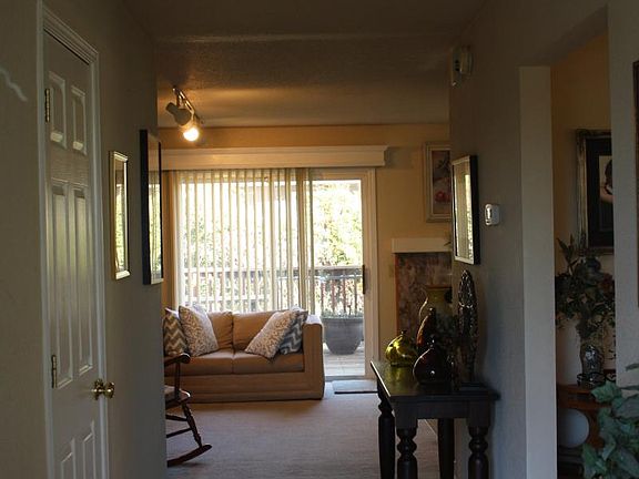 Entry hall looking out back slider