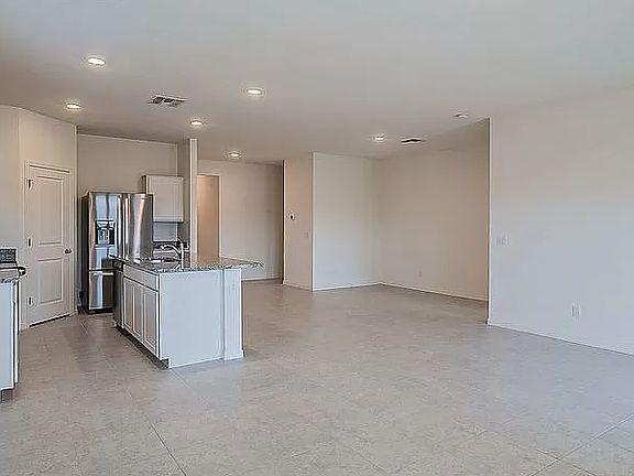 Large kitchen and sitting area