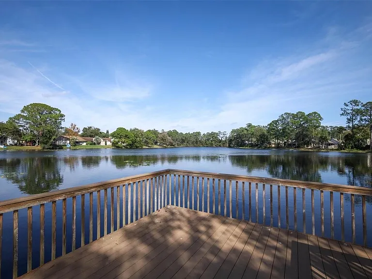 Fishing area. This backs up to the pool area