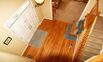 Inside view at front door