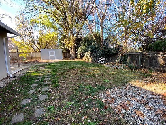 Backyard with Tuff Shed