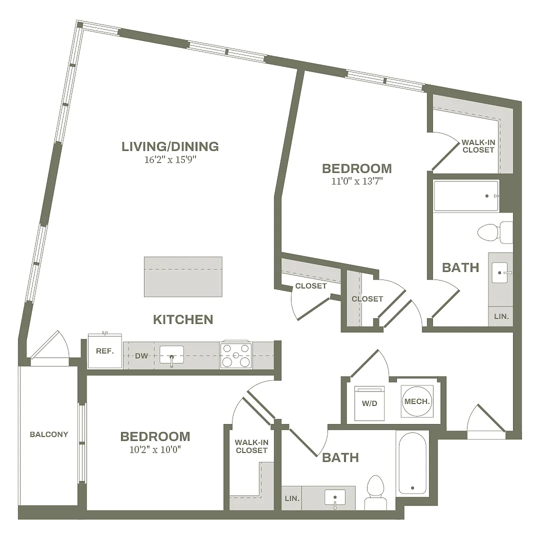 Floor plan 2 Bed Type 2