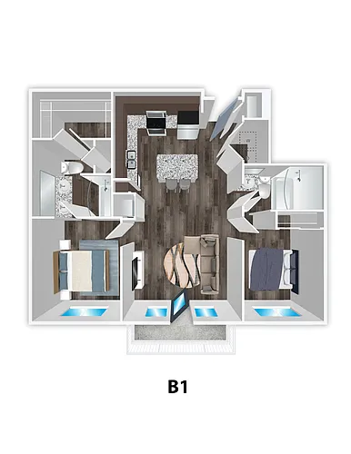 Floor plan B1