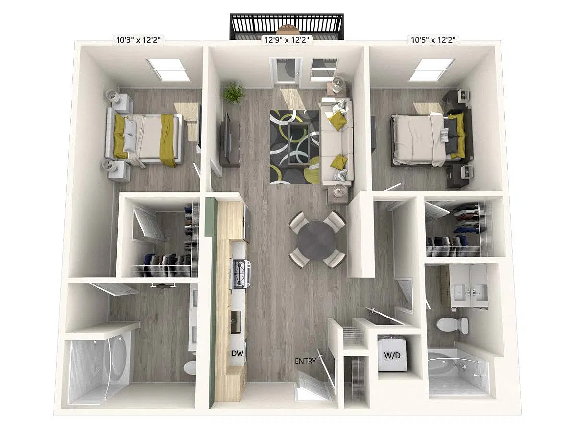 Floor plan BM2-FinishI-1025sf