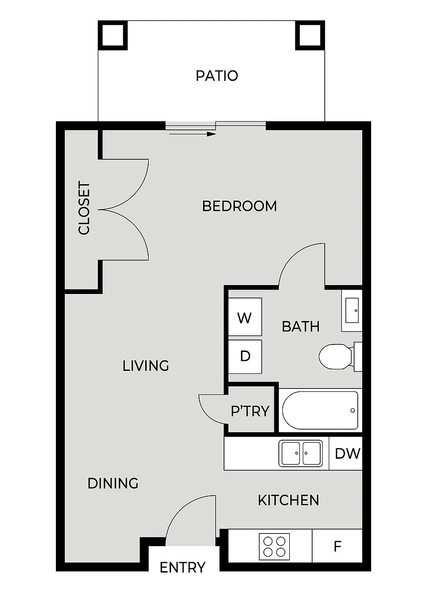 Floor plan Studio A2