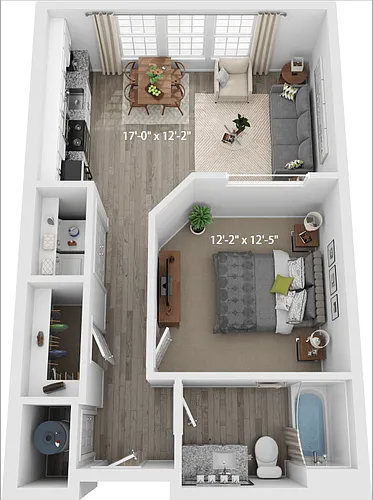 Floor plan 1 Bedroom