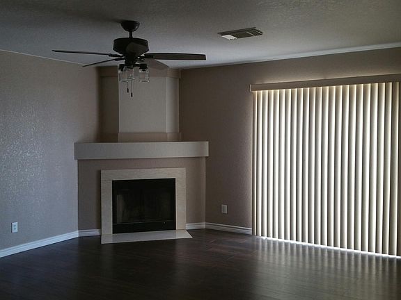 Family Room with Wood burning fireplace.