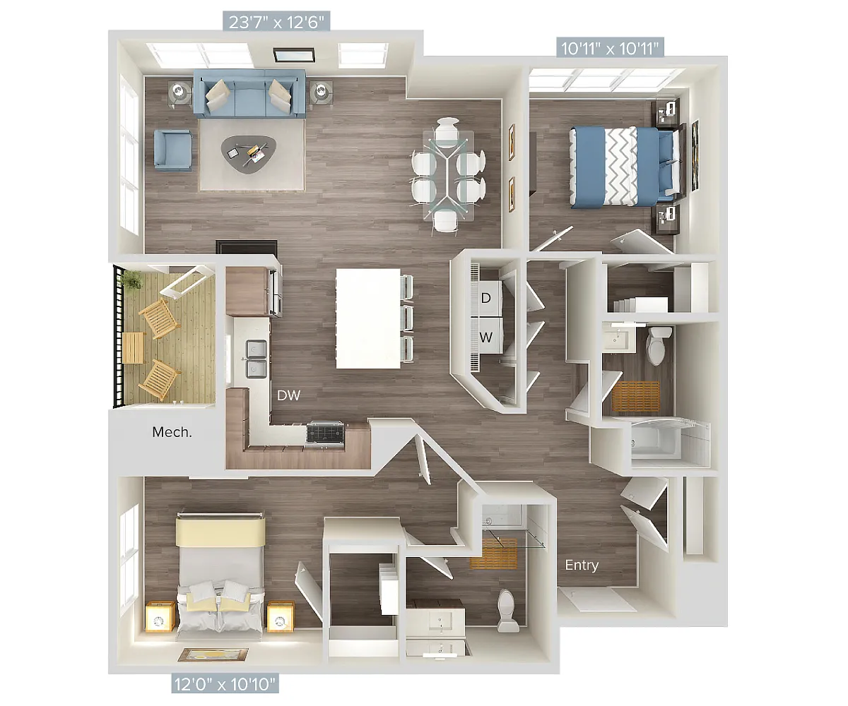 Floor plan B7-245