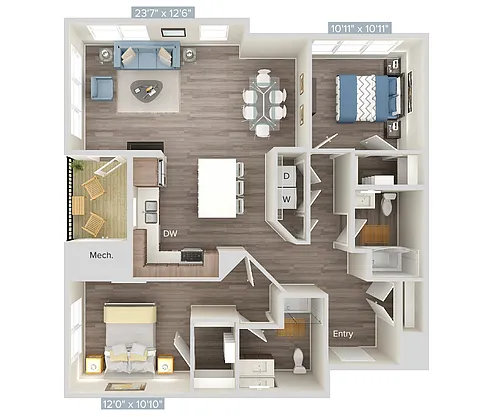 Floor plan B7-245