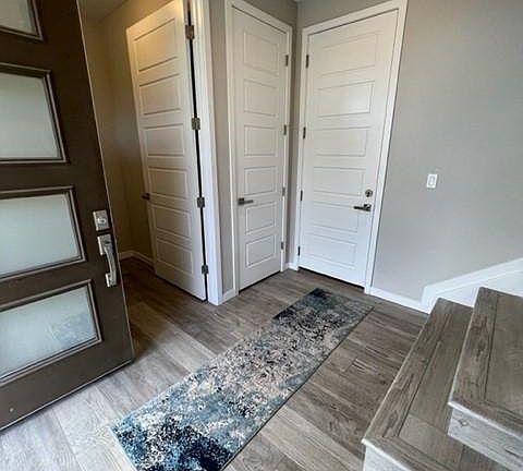 Foyer, storage and garage entrance